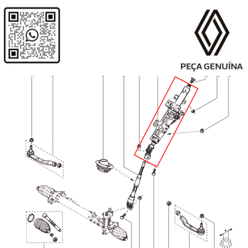 RN 488100 COLUNA DE DIRECAO MASTER 2.3 16V M9T -LADO VOLANTE- 488100012R -4-